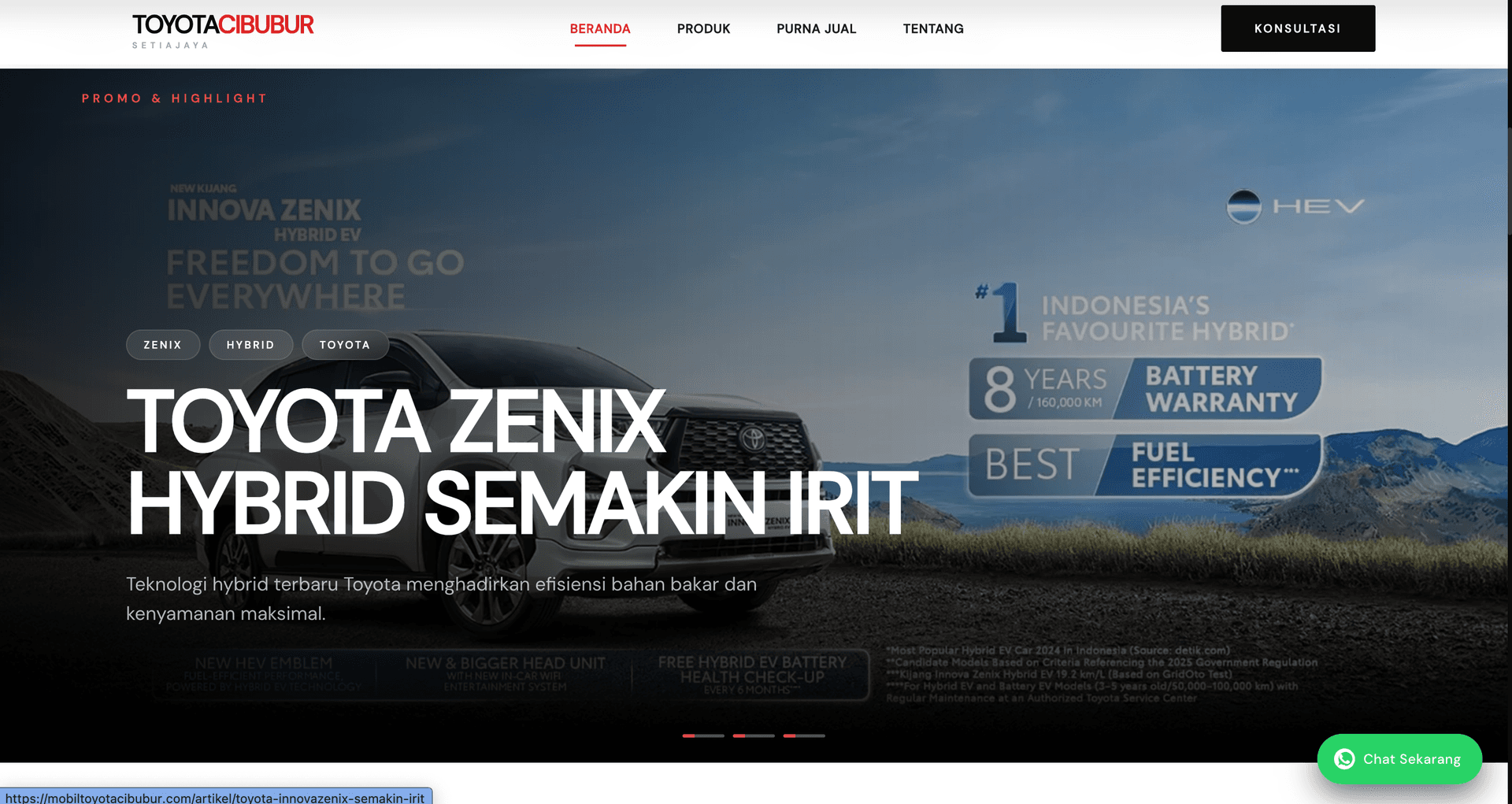 Contoh website company profile yang dibuat Samudra Tech Labs